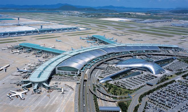 Seoul Incheon Intl. Airport - 5 stjørnaður flogvøllur. Mynd Skytrax